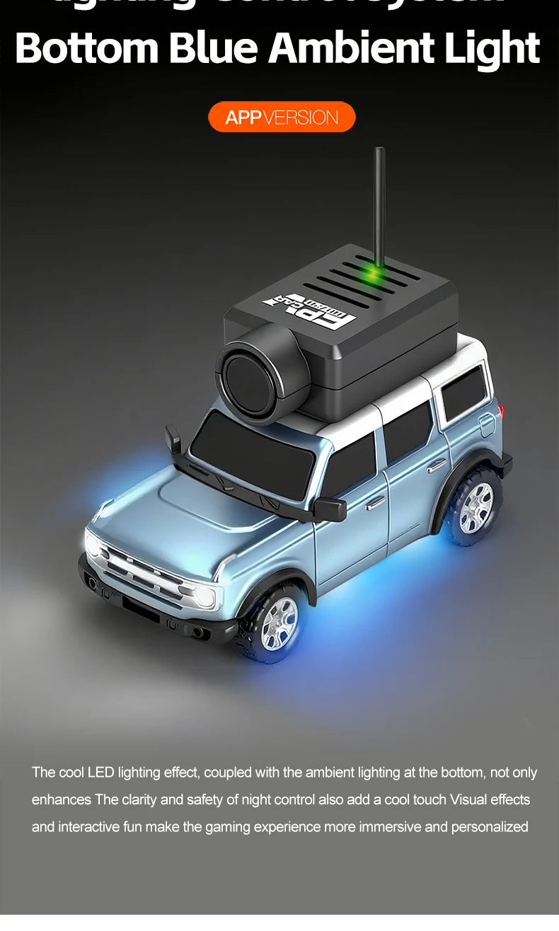 Mini Coche RC 1:64 WLtoys con Cámara FPV HD y Giroscopio