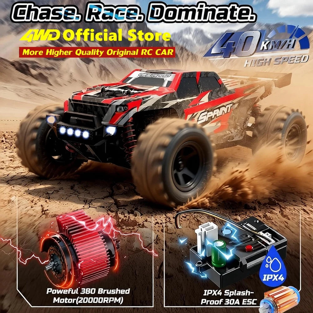 Auto RC 4WD 1:18 Todoterreno Oike 40KM/H Impermeable para Niños