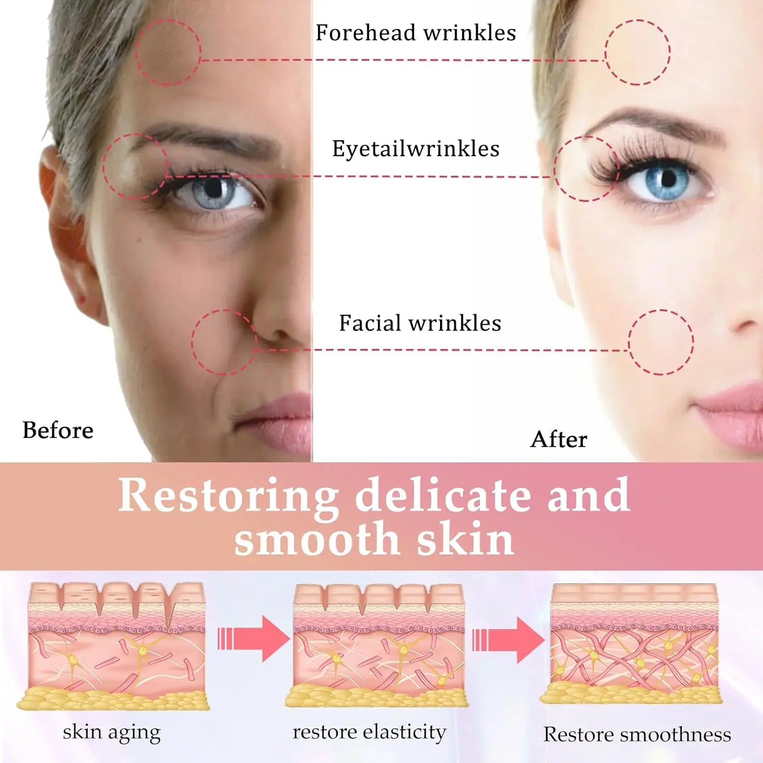 Masajeador Facial antiarrugas de 7 colores, dispositivo de belleza para el cuello y la cara, dispositivo de Estiramiento Facial para apretar la piel, herramienta para el cuidado de la piel de doble barbilla