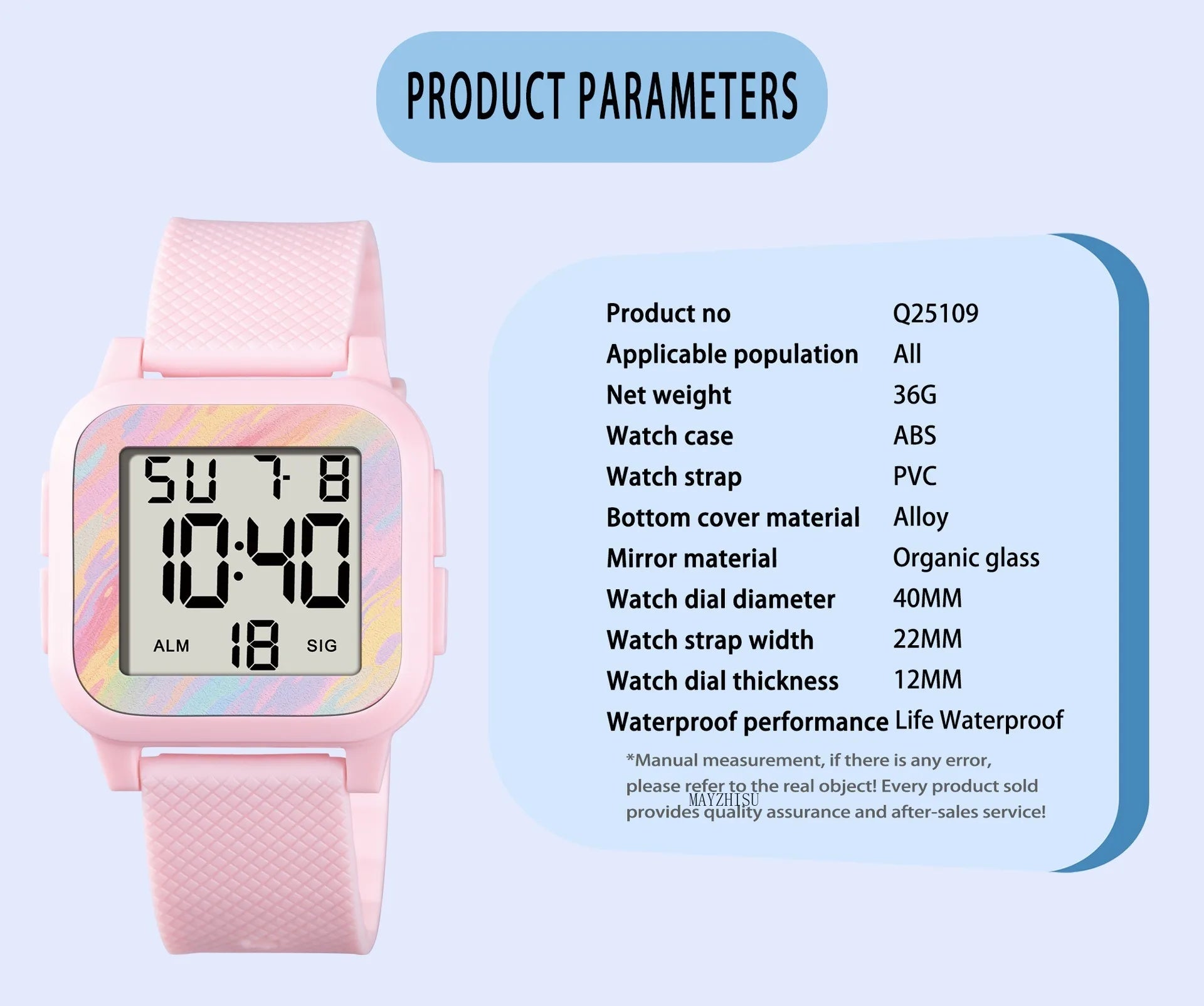 Reloj Deportivo Ultrafino Luminoso MAYZHISU Pareja