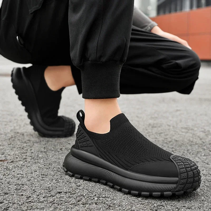 Zapatos planos ligeros de marca informales transpirables para hombre, zapatillas cómodas de moda, zapatos de hombre de talla grande