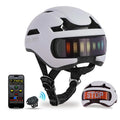 SLSHINING-casco de bicicleta LED con pantalla LED, luz trasera, Control inteligente por aplicación, cascos de ciclismo de montaña y carretera