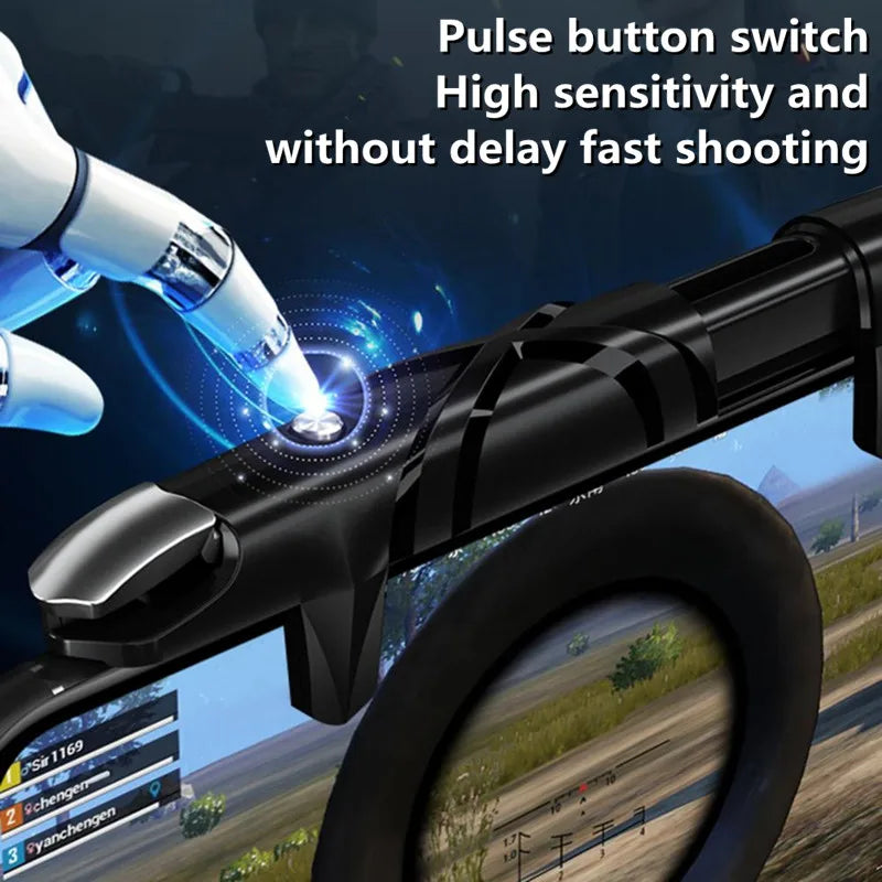 Controlador de juego móvil G5 para PUBG, gatillo de juego, tirador, puntería, botón de tecla ABS, Joystick para IPhone, Android, Smartphone