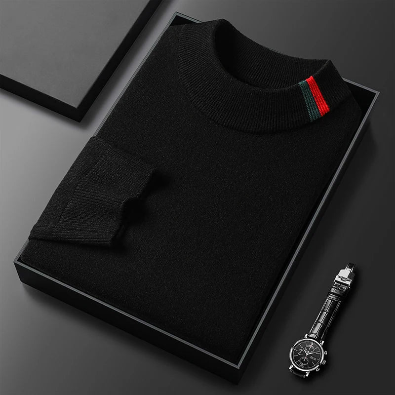 Suéter Jacquard de Cuello Redondo para Hombre
