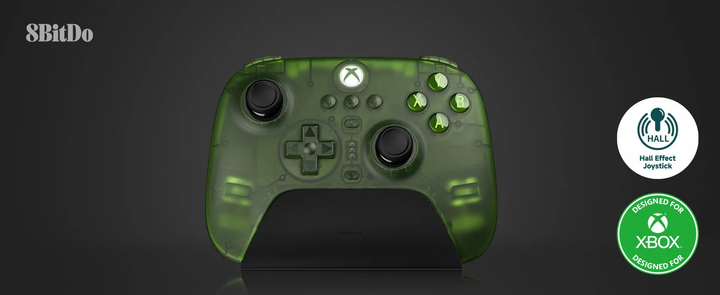 Control de Juego 8BitDo Ultimate de 3 Modos para Xbox, Gamepad Bluetooth con Joysticks de Efecto Hall, para PC Windows y Android