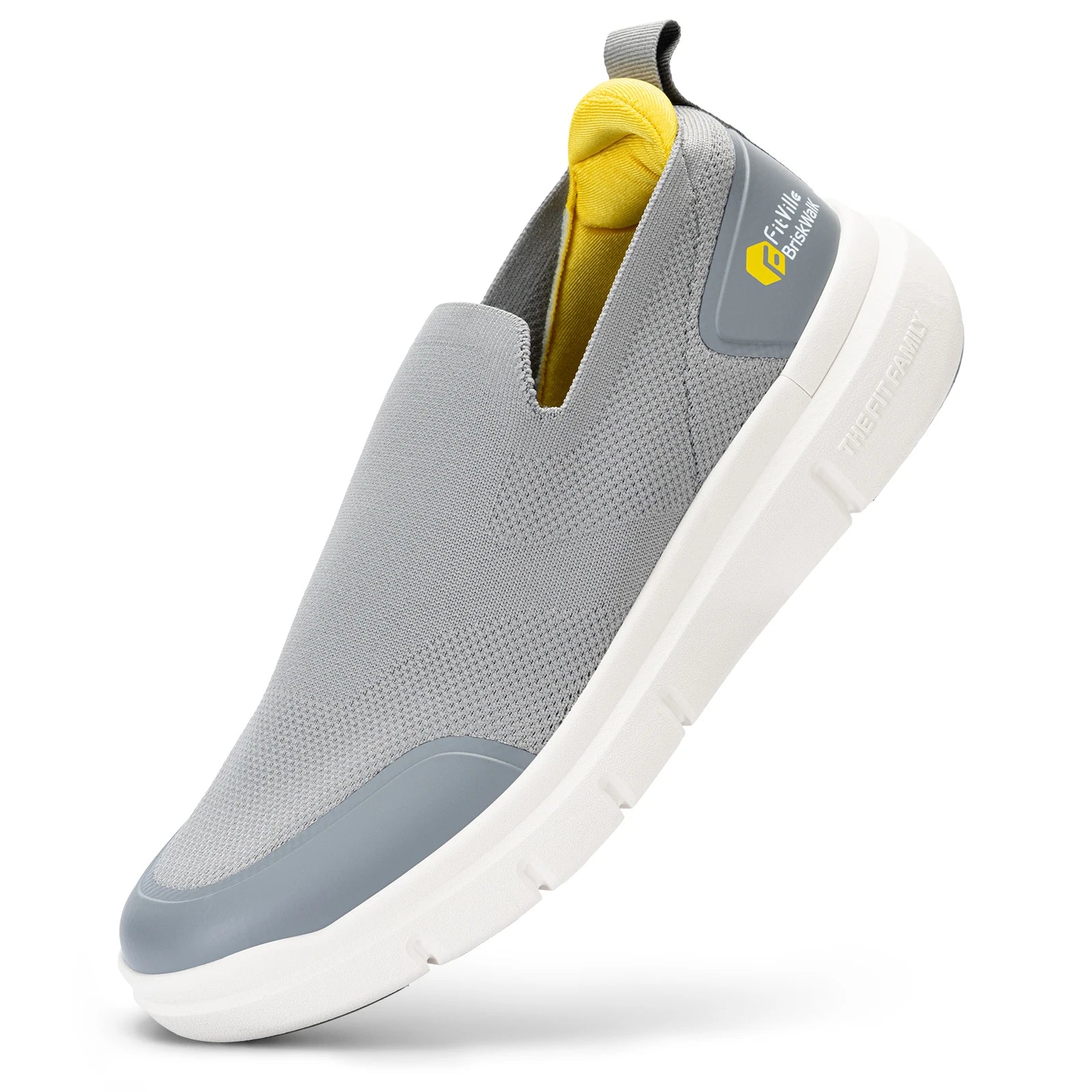 FitVille Zapatos para caminar para hombre, zapatos para fascitis plantar extraanchos, ligeros para pies hinchados, alivio ortopédico del dolor en el pie