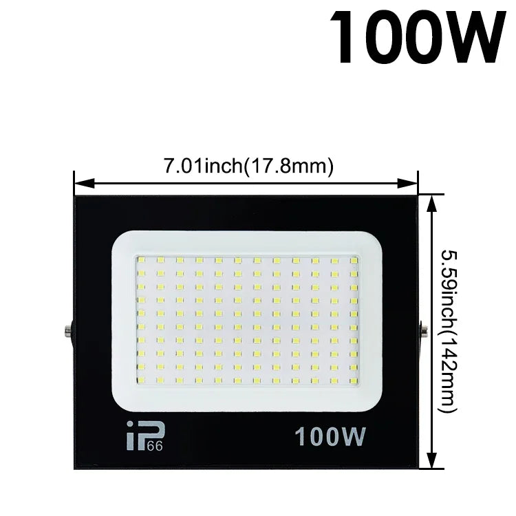 Reflector LED 100W-200W Impermeable para Exteriores 6500K