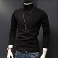 Suéteres de Cuello Alto para Hombre Otoño Invierno, Suéteres Casuales Térmicos de Manga Larga, Ajustados, Elásticos, Básicos, Sudaderas, Jumper, Camisetas