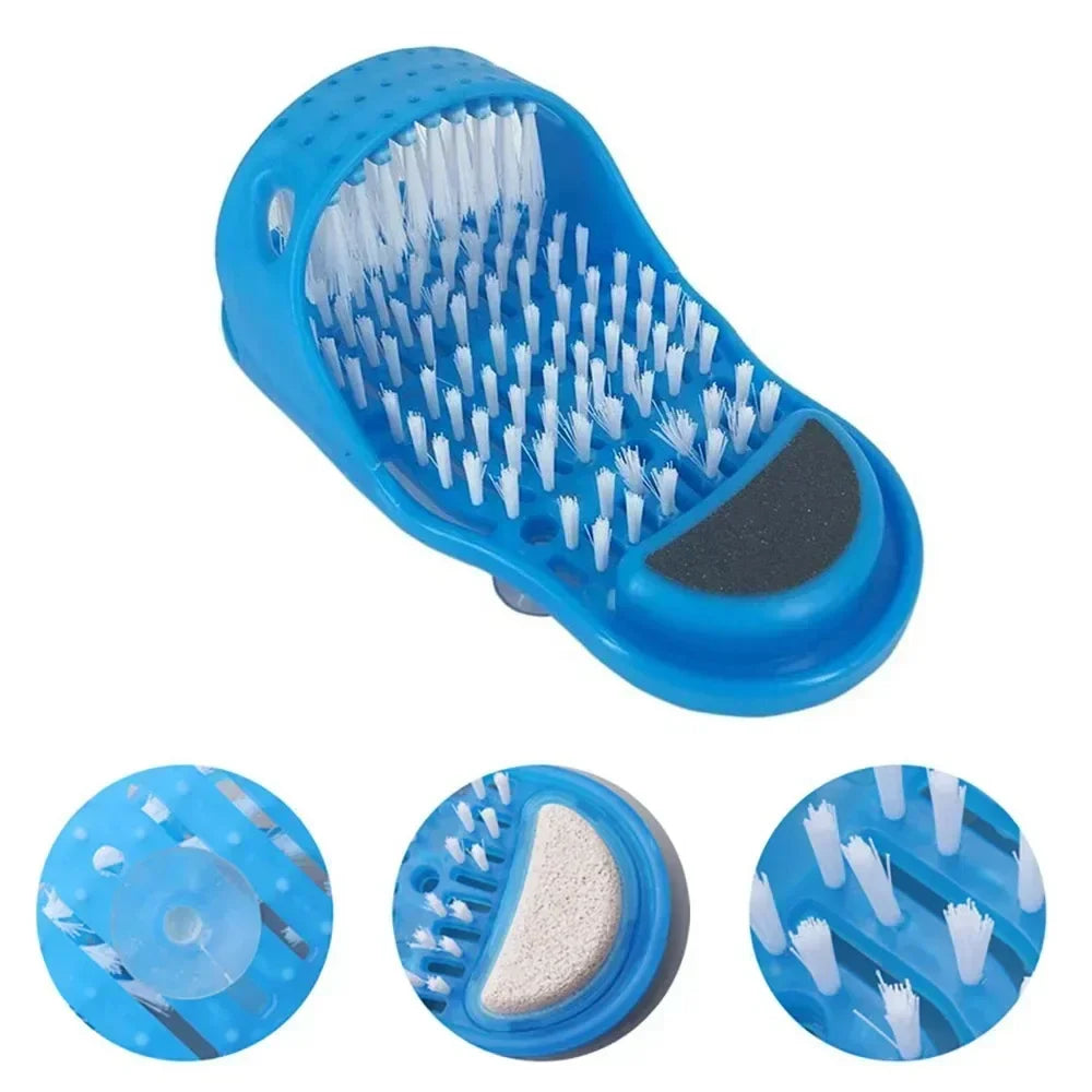1 unidad de cepillos para pies de ducha, masajeador para baño, cepillos para pies, elimina la piel muerta, limpiador, Spa, lavadora exfoliante, herramientas para zapatillas de lavado