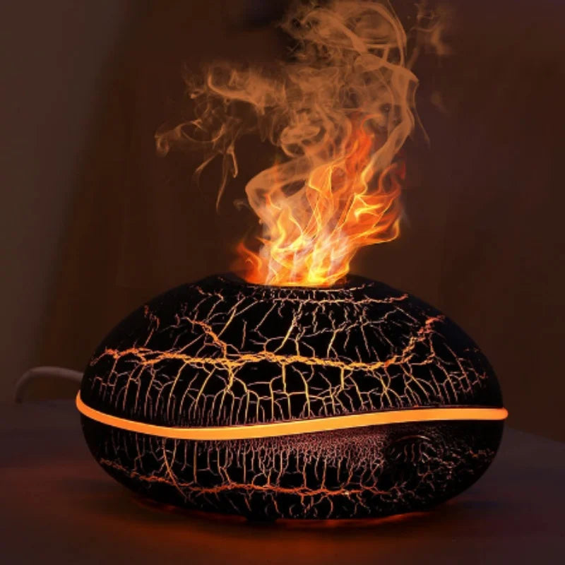 Humidificador Llama Simulada con Luz Nocturna