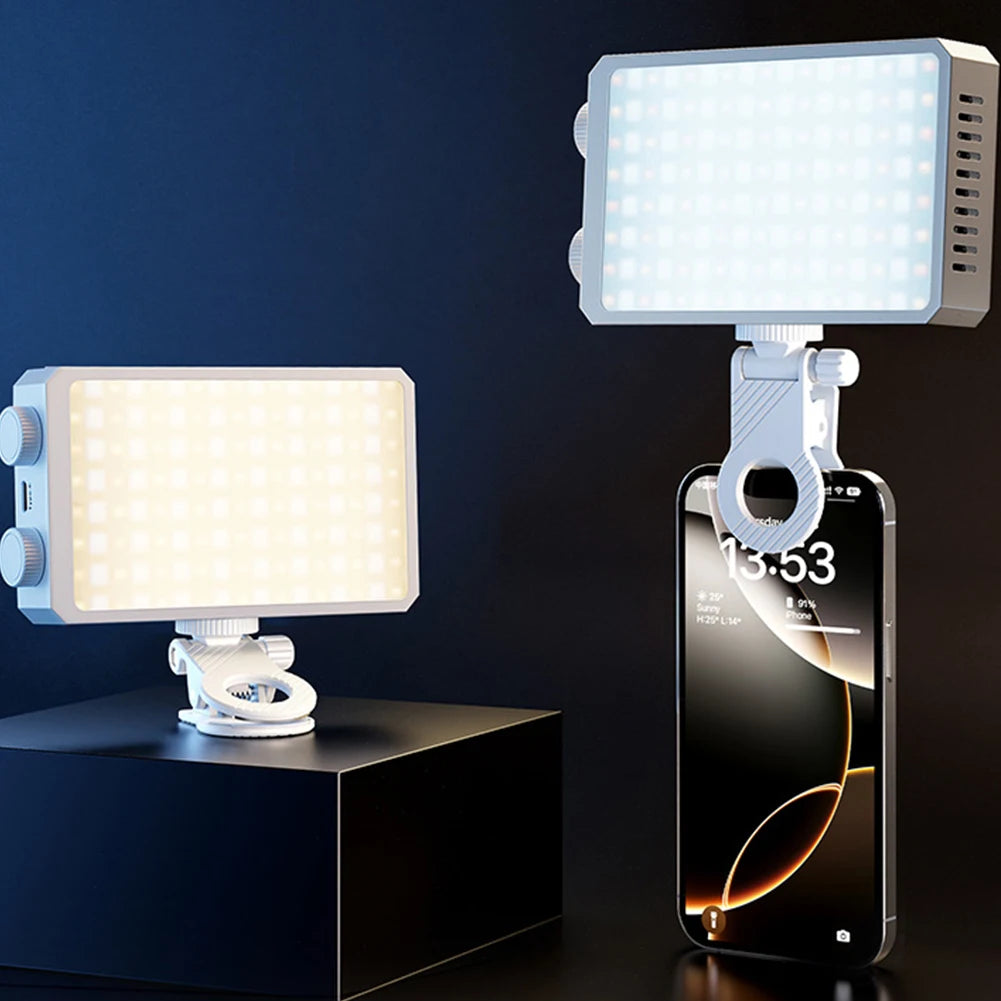 Luz LED para cámara de 40W CRI/TLCI 96+ 2700-6200K bicolor 4400mAh lámpara de vídeo para estudio fotográfico mango portátil luz de fotografía para cámara