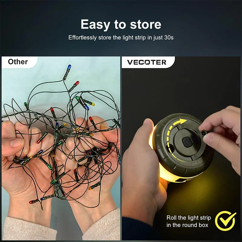 Lámpara Solar 3 en 1 para Camping y Senderismo