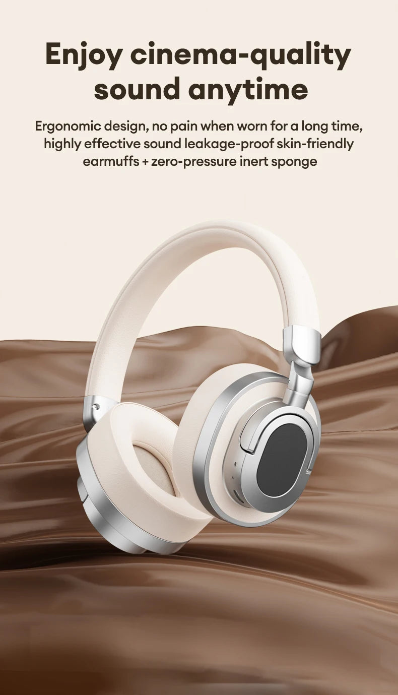 Lenovo LE602 Bluetooth 6,0 auriculares supraaurales sonido estéreo HiFi auriculares de música de moda ENC HD llamada auriculares inalámbricos con cable
