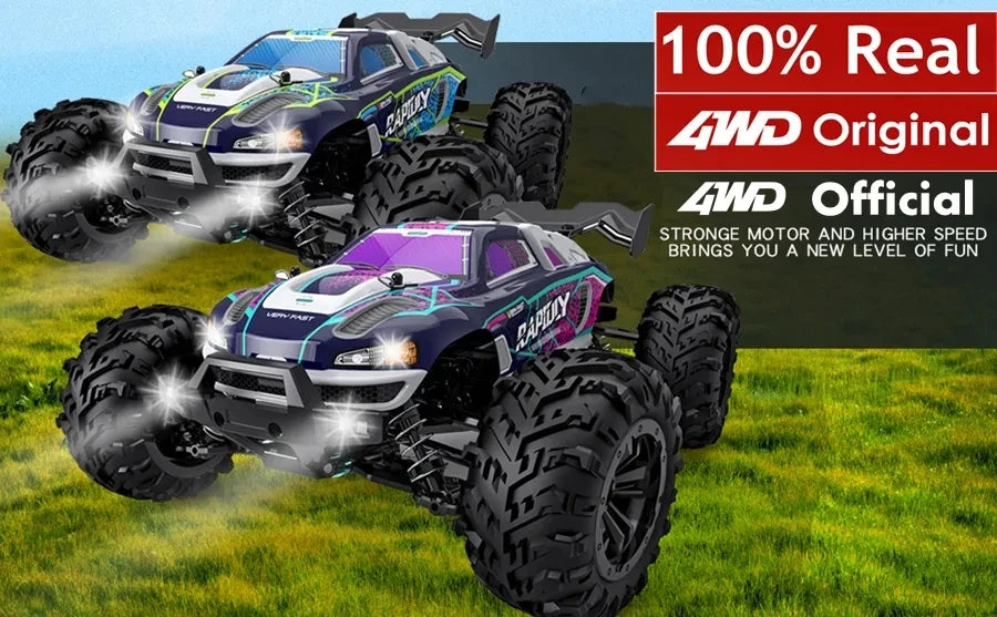 Coche Todoterreno RC 4WD sin Escobillas, Alta Velocidad 50-80 KM/H