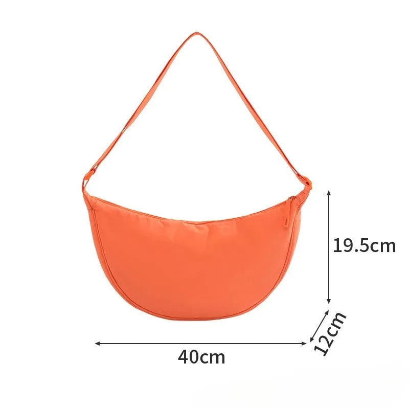 Bolso bandolera ligero para mujer con diseño luna, multicolor y uso diario