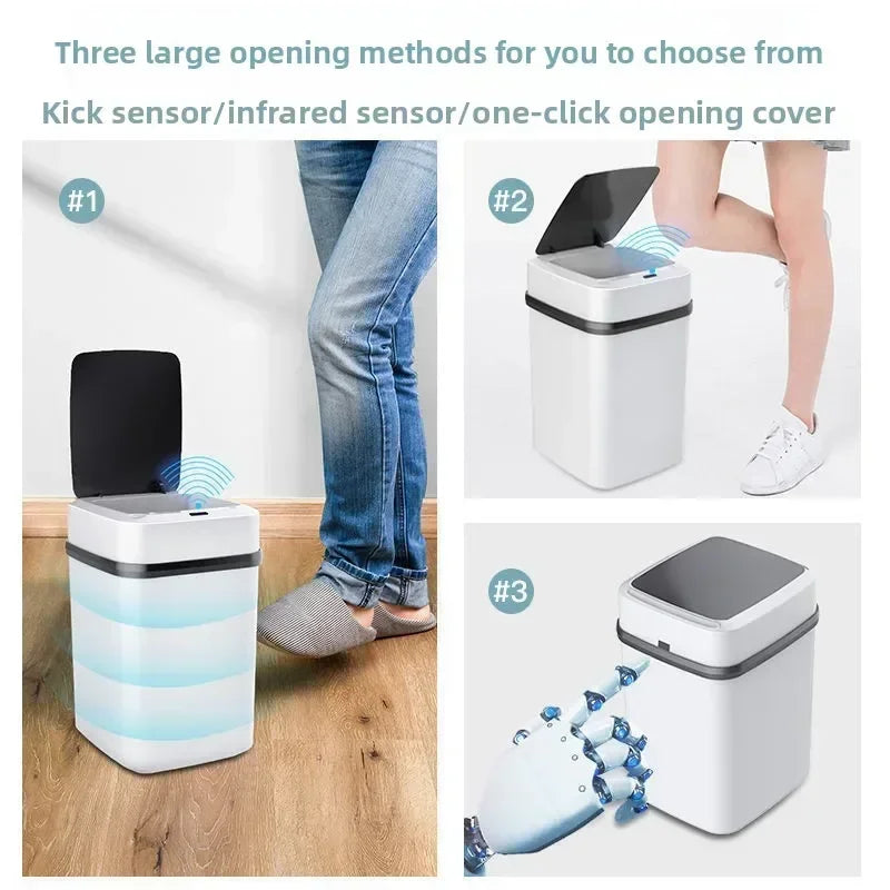Cubo de Basura Impermeable de 13L para Cocina, Baño, Sala de Estar - Cubo de Basura Doméstico Duradero, Cubo de Basura para Cocina, Cubo de Basura