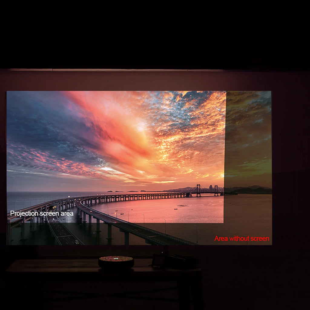 Pantalla de Proyección Portátil Anti-Luz, Fácil de Instalar, para Hogar, Exteriores y Oficina, Pantalla de Proyección Grande de 60-120 Pulgadas