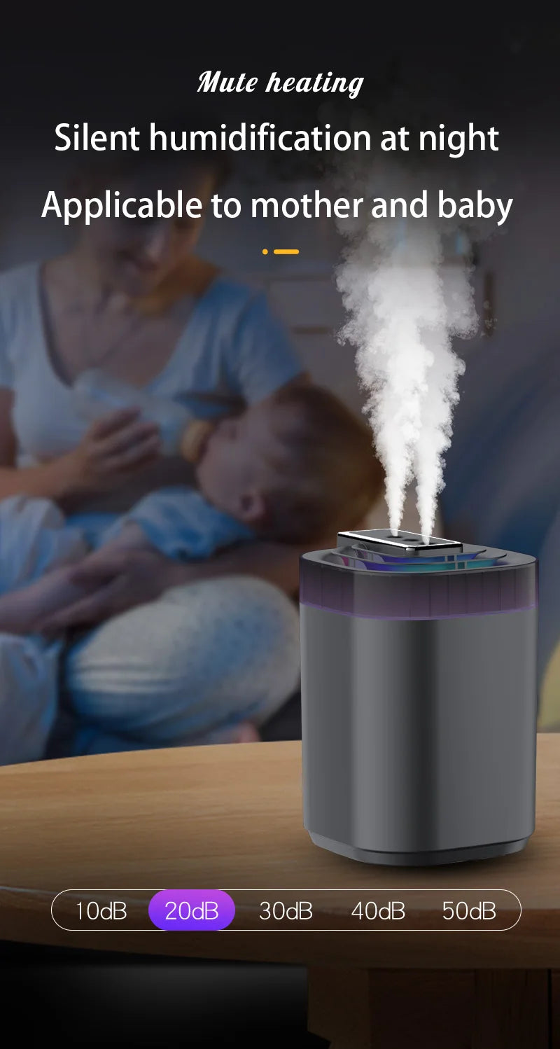 Humidificador Ultrasónico de 3L con Luz Nocturna
