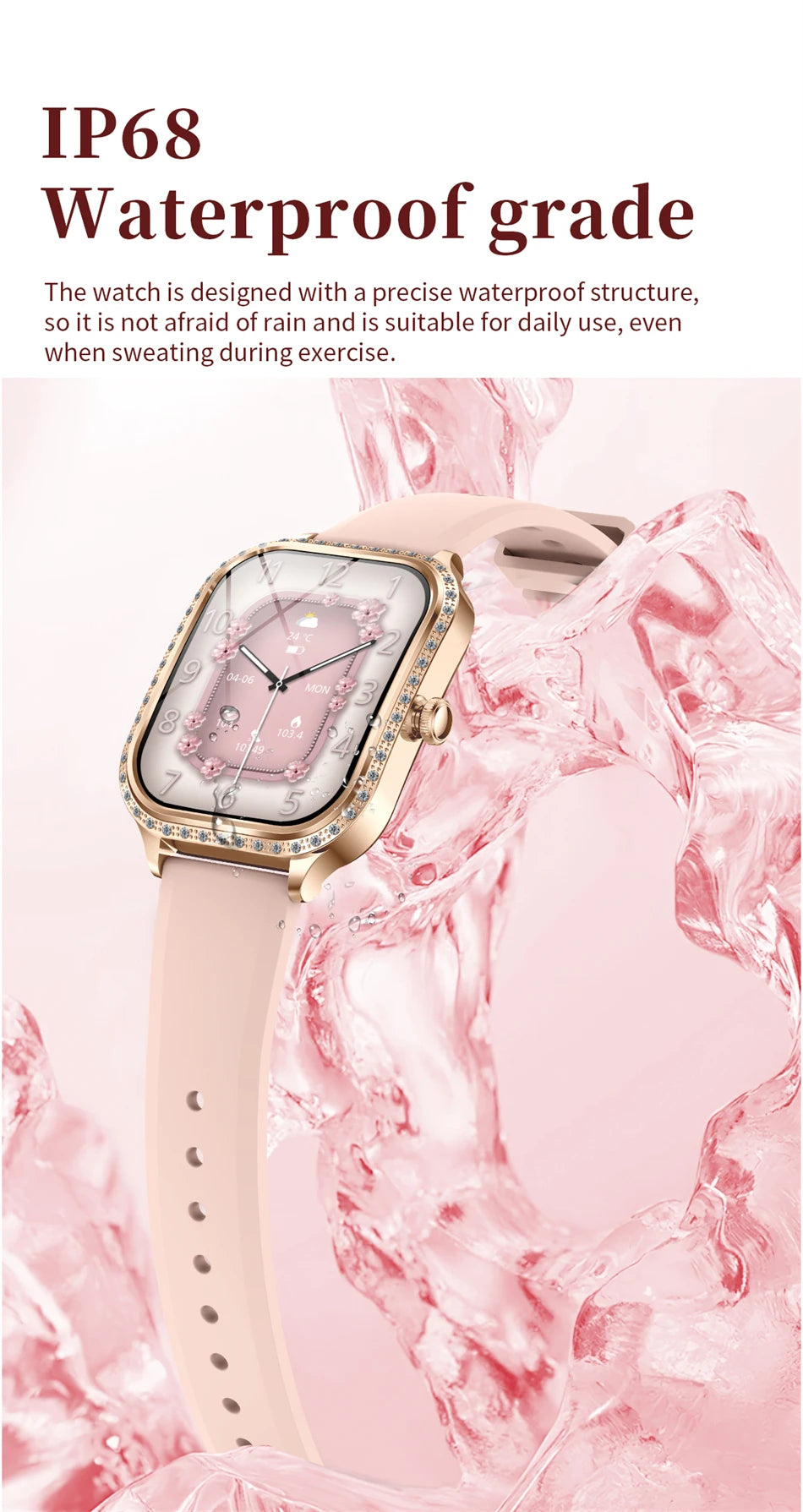 Reloj Inteligente Mujer HD 1.75 Fitness Bluetooth