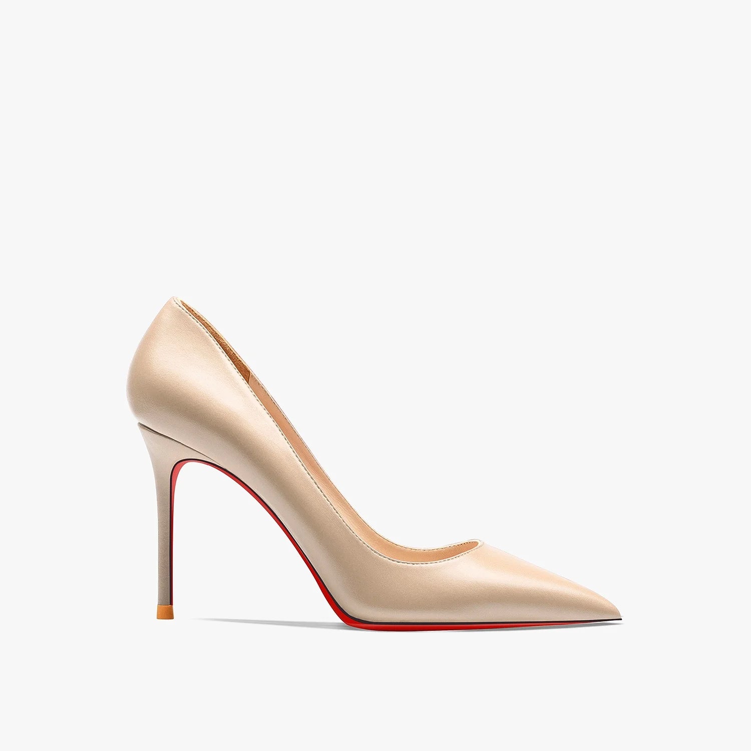Zapatos de Tacón Alto de Punta Fina para Mujer – Cuero Mate