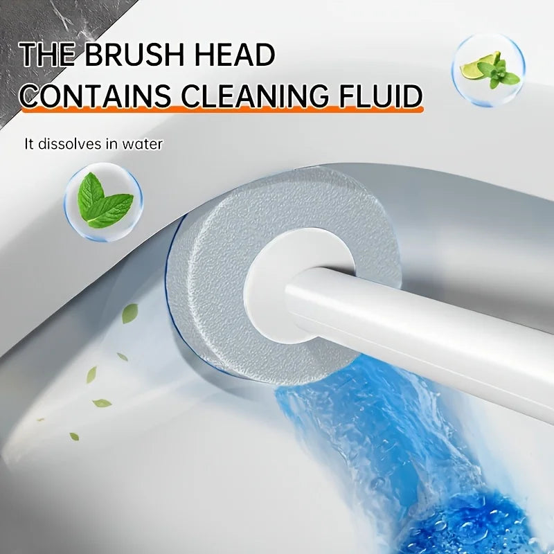 Escobilla de baño desechable Joybos con soporte de pared y cabezal recambiable