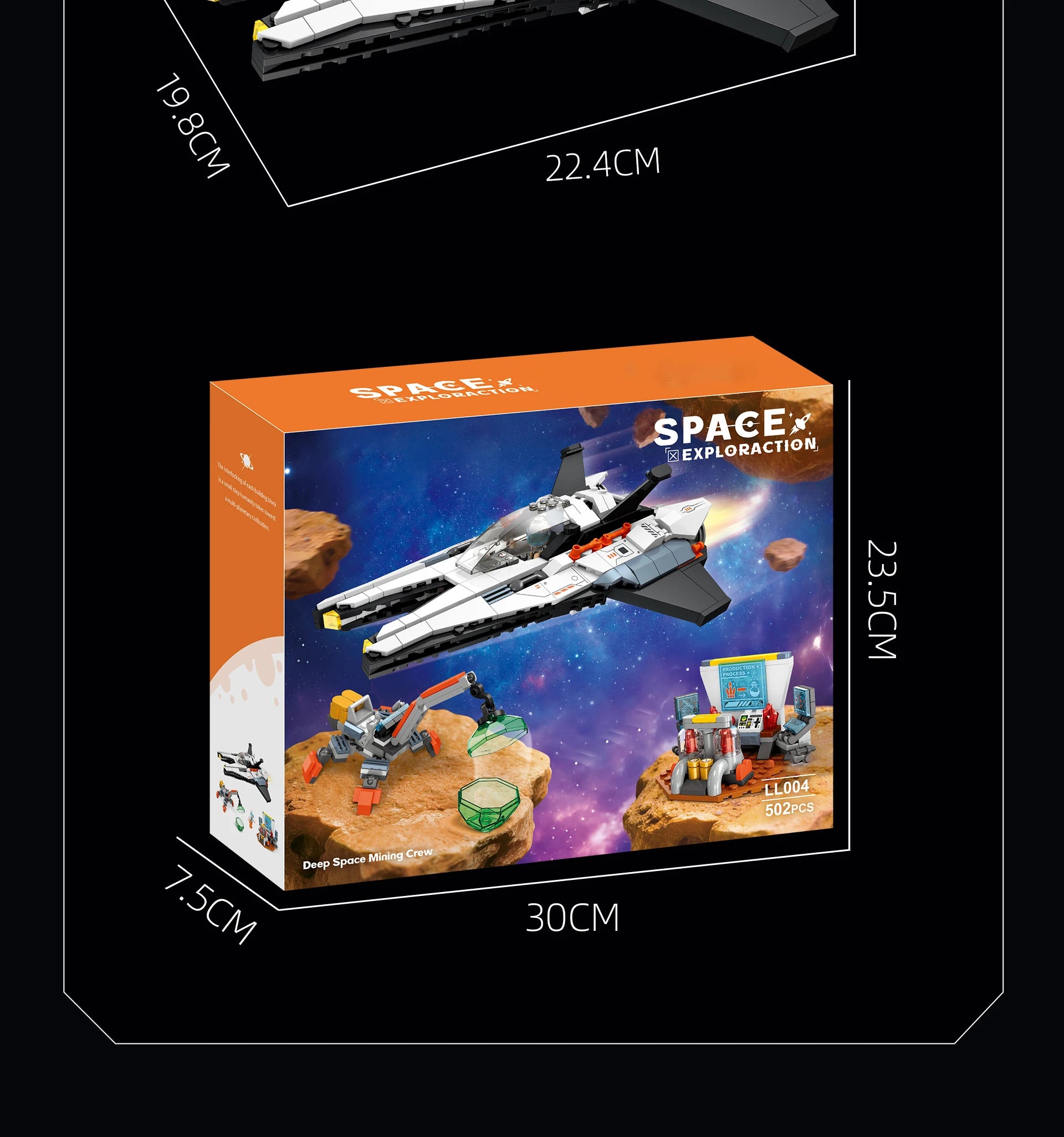 LL003 Serie Aeroespacial, Juguetes Creativos para el Hogar, Set de Bloques de Construcción de Naves Espaciales, Juguete Educativo para Niños, Regalo de Cumpleaños