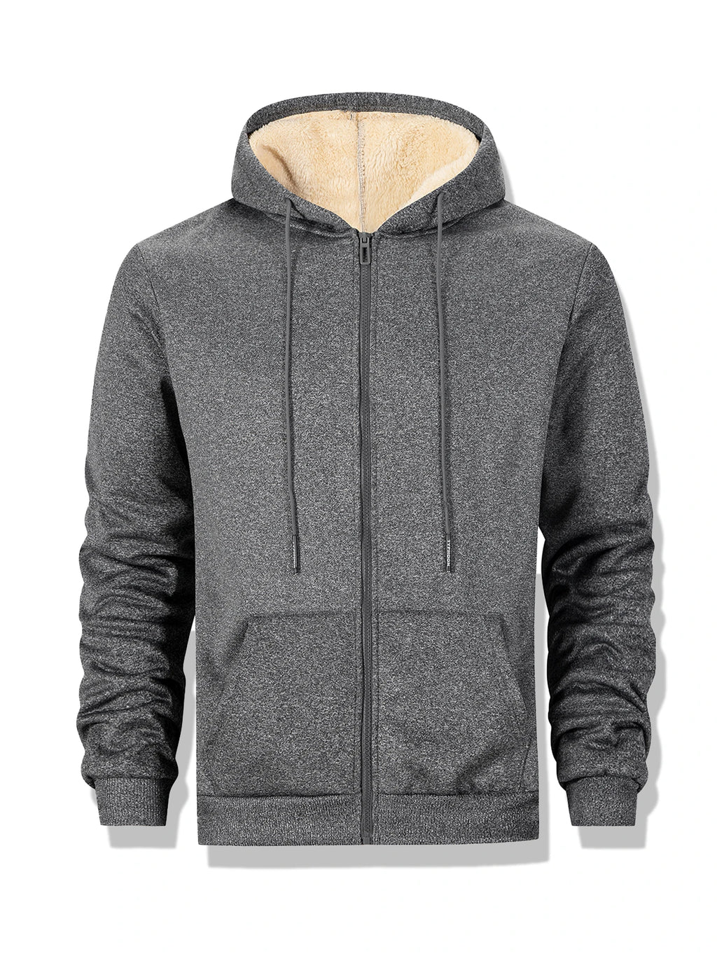 Buzo con Capucha y Cremallera de Vellón para Hombre