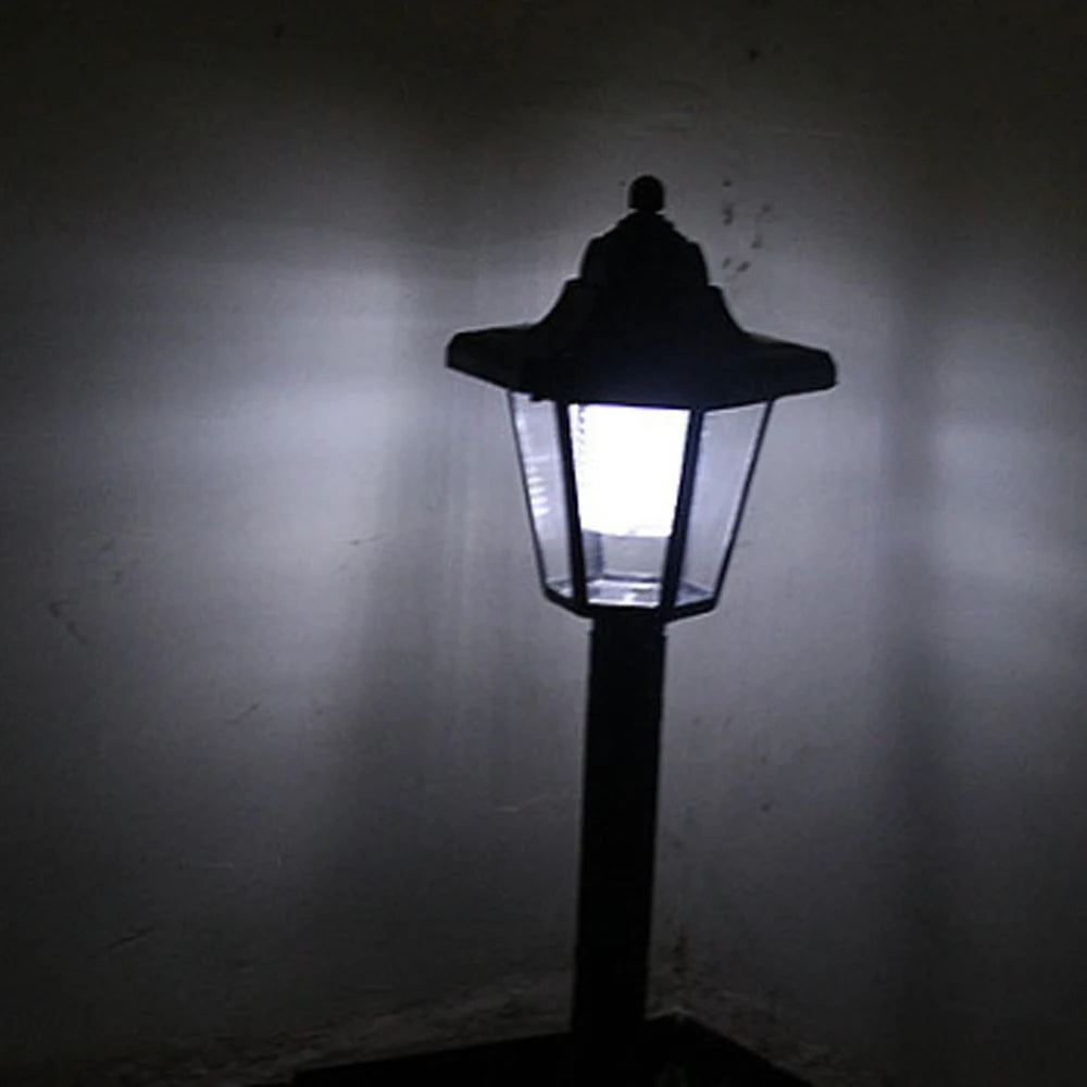 Lámpara Solar de Jardín LED para Exterior con Panel Solar