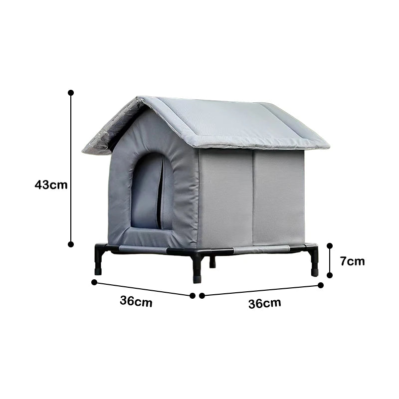 Casa Plegable para Mascotas — Refugio Impermeable Interior y Exterior