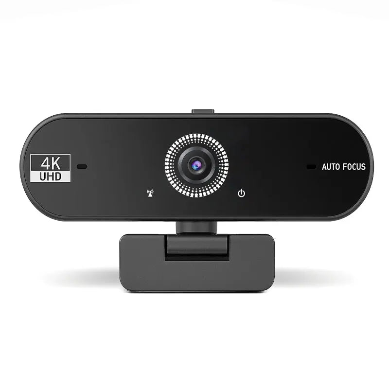 Cámara web USB 4K UHD con autofoco y micrófono para PC y laptop