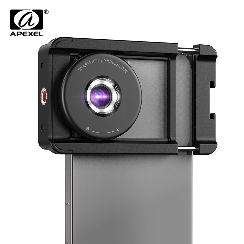 Lente de Microscopio Digital 100X para iPhone y Xiaomi