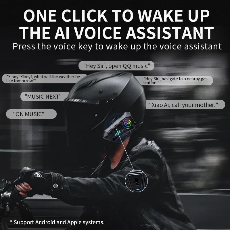Y10 Kit Bluetooth para Casco de Moto Manos Libres