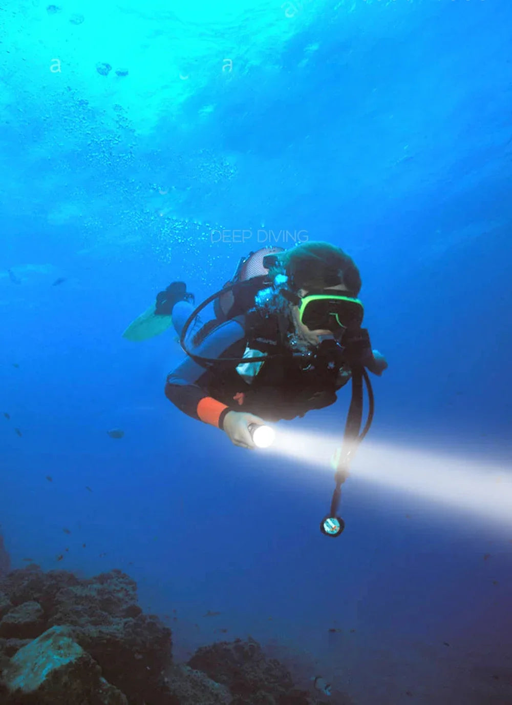 Linterna de Buceo LED Impermeable IP68