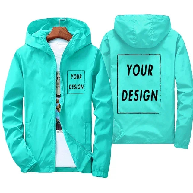 Chaqueta Cortavientos Impermeable para Hombre - Talle Grande hasta 7XL