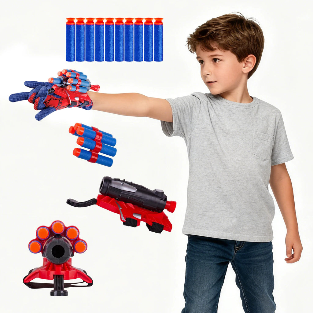 Juego de juguetes de tiro de espuma de héroe de 24 piezas, pistola de juguete de tiro al aire libre para niños, regalo para niños, regalo de cumpleaños, regalo de vacaciones, regalo de fiesta