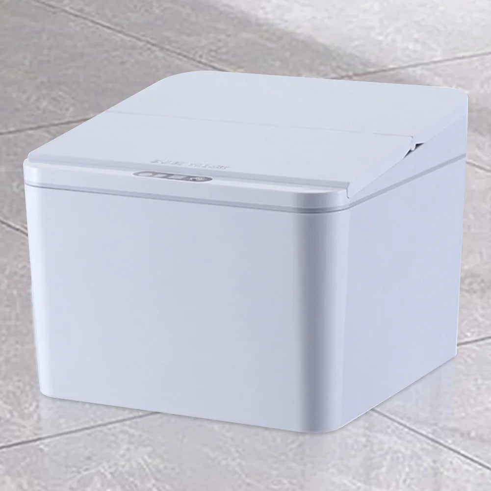 Papelera automática de escritorio con sensor por inducción, recargable USB, 4 L