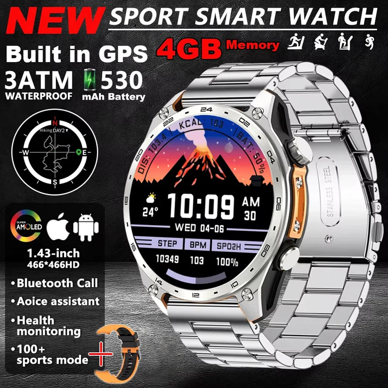 Reloj Inteligente HD300 Pro con GPS Offline, Memoria 4GB y Linterna