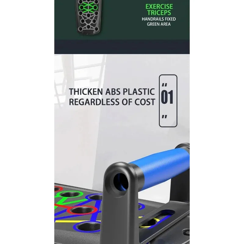 Tabla de flexiones plegable multifuncional para fitness en casa o exteriores