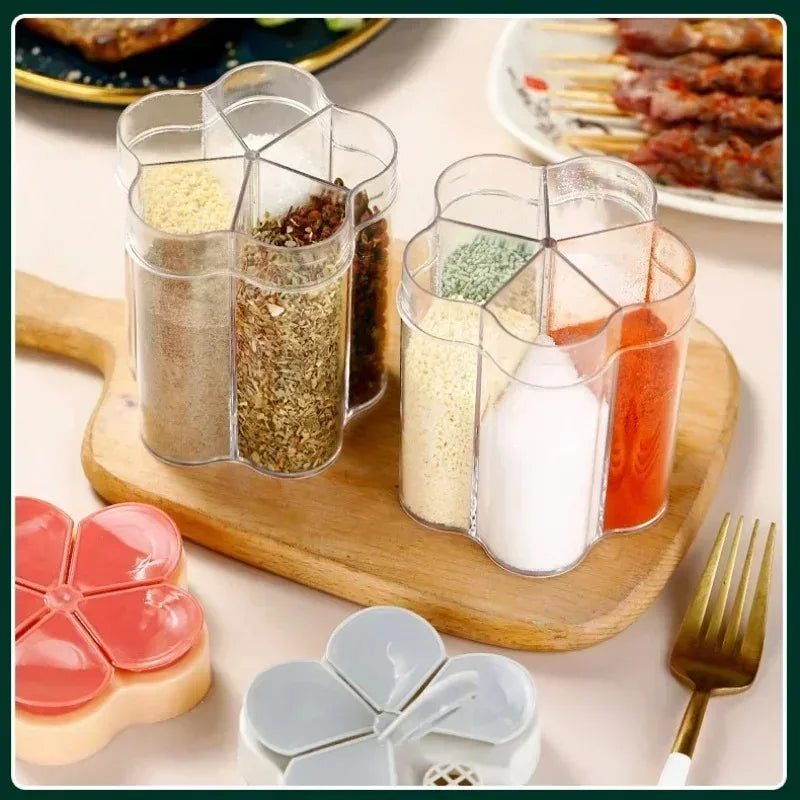 Tarro de condimentos, contenedor de plástico, botella de condimentos, organizador de especias, contenedores de condimentos para acampar al aire libre, juegos de utensilios de cocina, 1 Uds.
