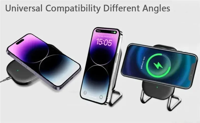 Cargador Inalámbrico Magnético de Escritorio, Soporte para Teléfono Celular, Estación de Carga Rápida para Magsafe iPhone 17 16 15 14 13 Pro Max