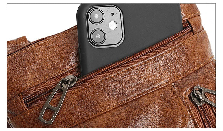 Bolso de hombro de cuero suave para mujer, bolso para teléfono móvil, bolso en capas, cartero, diseñador de lujo de un solo hombro, bolso de mujer, billetera