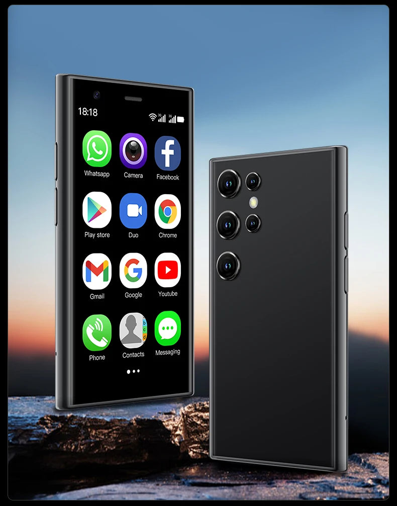 Teléfonos Inteligentes SOYES S23 Pro y Mini 24, Android 8.1, Doble SIM, Pantalla HD de 3.0'', Batería de 1000 mAh, WIFI, Bluetooth, 3G, Teléfono Móvil Pequeño