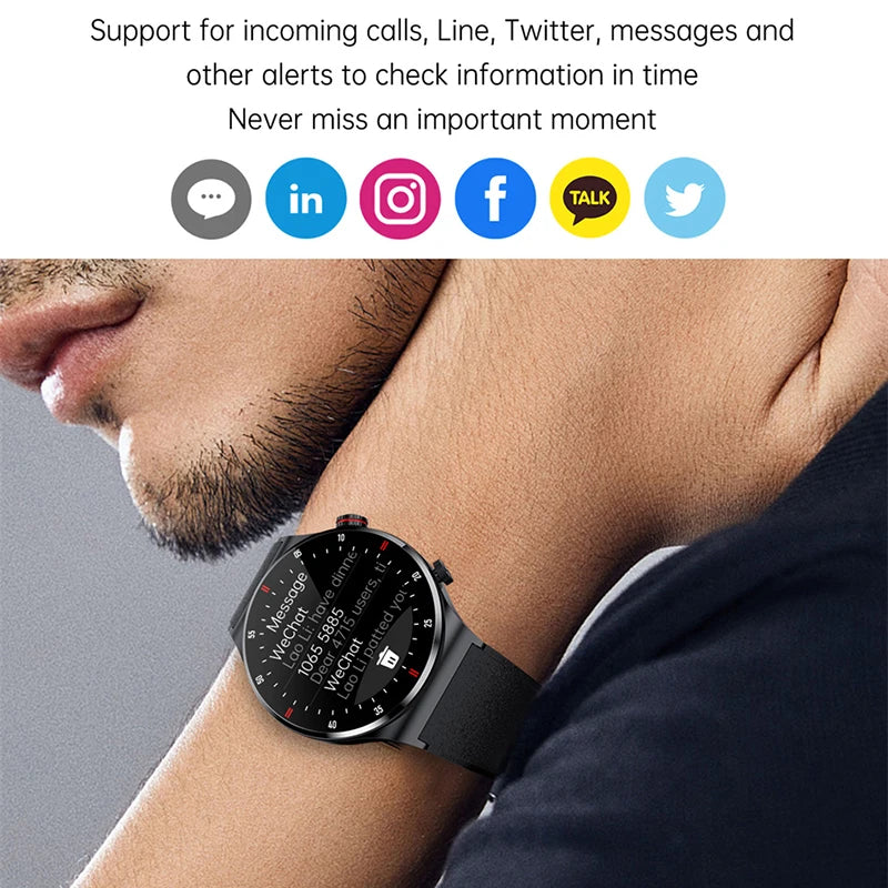 Reloj Inteligente Deportivo con Pantalla Táctil y Llamadas Bluetooth