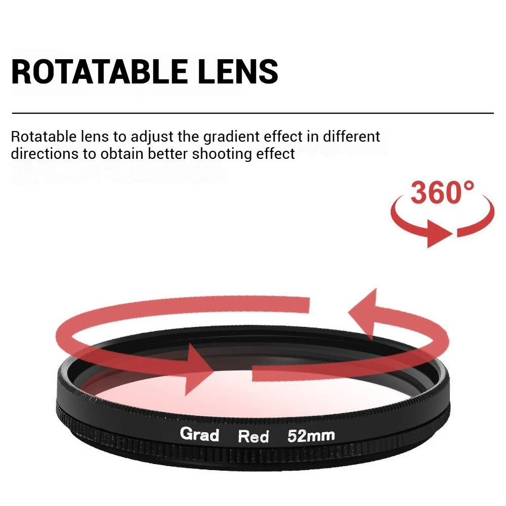 Filtro Polarizador CPL 52MM con Clip para Teléfono Móvil
