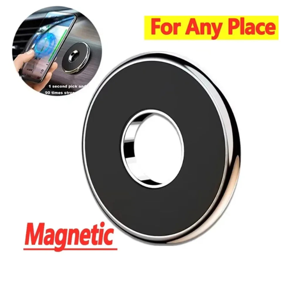 Soporte Magnético para Teléfono de Coche, Soporte Multifuncional de Metal Adhesivo para el Tablero, Soporte de Navegación Manos Libres, Accesorio para Auto