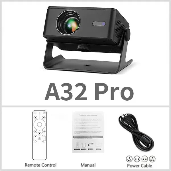 AUN A32 Pro Android 13 proyector portátil cine en casa MINI juegos para niños proyectores LED 3D WIFI para teléfono 4K Video 1080P