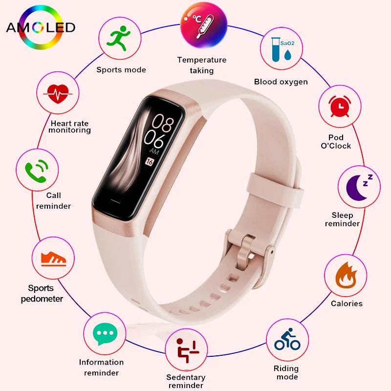 LIGE Reloj Inteligente AMOLED Fitness Tracker