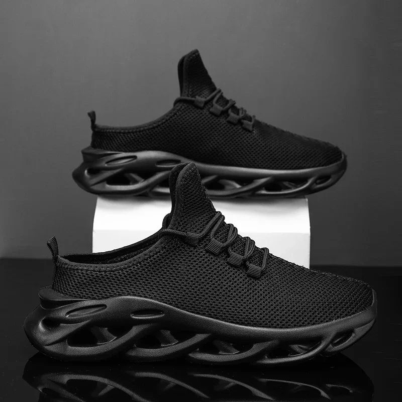 YRZL medias zapatillas de deporte para hombre, zapatos casuales de moda, zapatillas deportivas ligeras de punto transpirable para exteriores, zapatillas para caminar con amortiguación