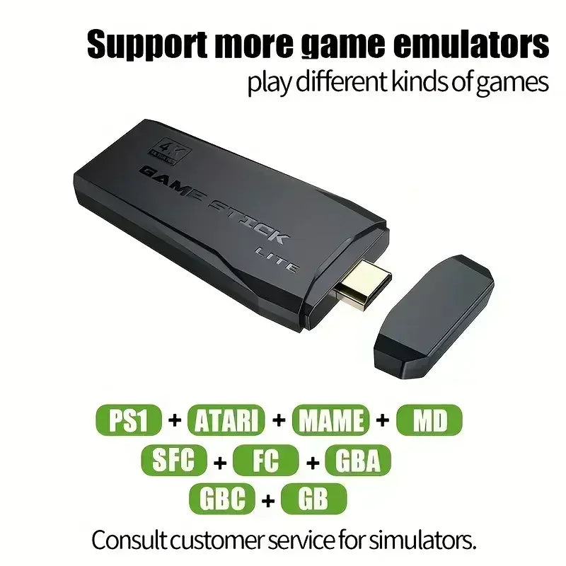 Nueva consola de videojuegos M8 elegante para adultos y niños, 520 juegos, USB inalámbrico dual P, HDMI de alta definición 2.4G