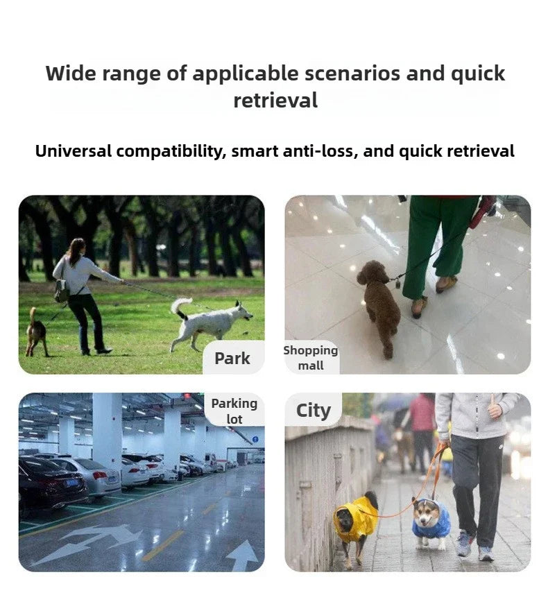 Localizador GPS Antipérdida para Mascotas, Rastreo en Tiempo Real, Compatible con Bluetooth, Resistente al Agua, Localizador Inteligente para Perros y Gatos